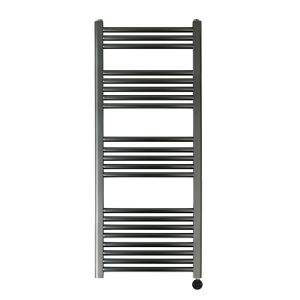 JTP VOS 1200 x 500 Brushed Black Electric Towel Rail