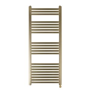 JTP VOS 1200 x 500 Brushed Brass Electric Towel Rail