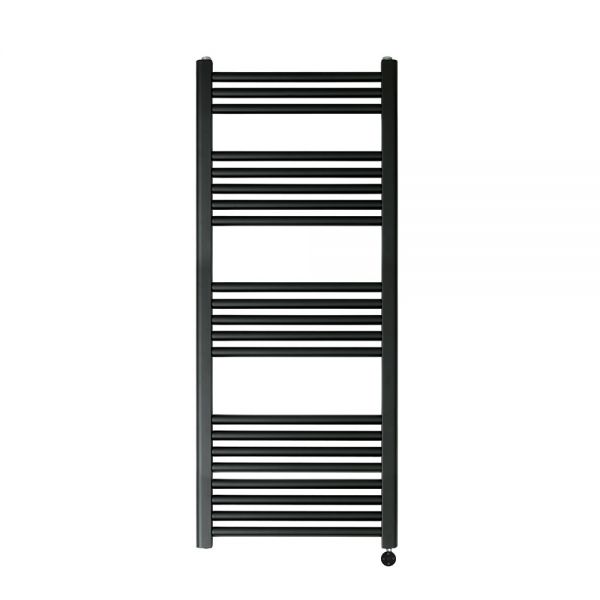 JTP VOS 1200 x 500 Matt Black Electric Towel Rail
