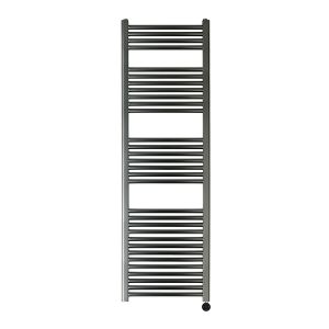 JTP VOS 1600 x 500 Brushed Black Electric Towel Rail