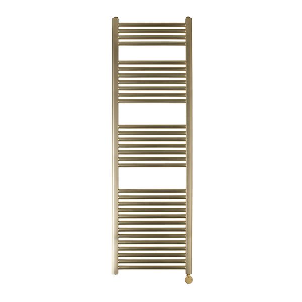 JTP VOS 1600 x 500 Brushed Brass Electric Towel Rail