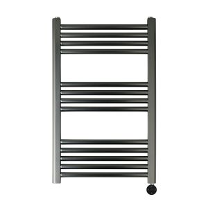 JTP VOS 800 x 500 Brushed Black Electric Towel Rail
