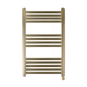 JTP VOS 800 x 500 Brushed Brass Electric Towel Rail