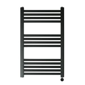 JTP VOS 800 x 500 Matt Black Electric Towel Rail