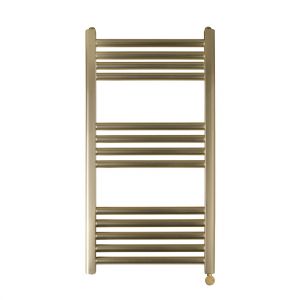 JTP VOS 800 x 400 Brushed Brass Electric Towel Rail