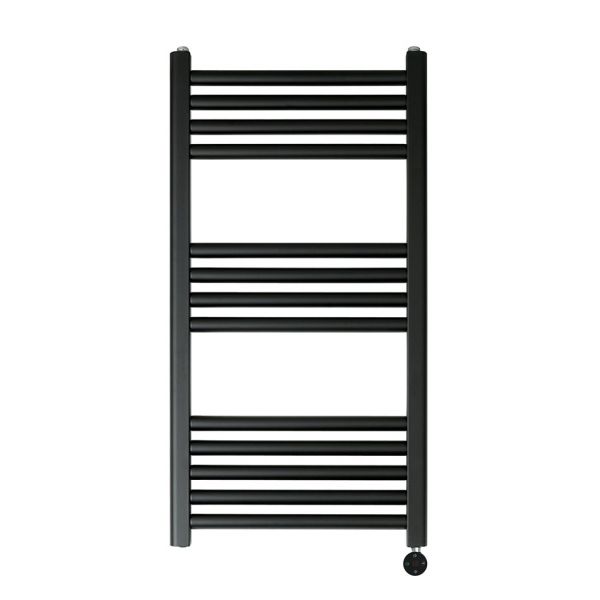 JTP VOS 800 x 400 Matt Black Electric Towel Rail