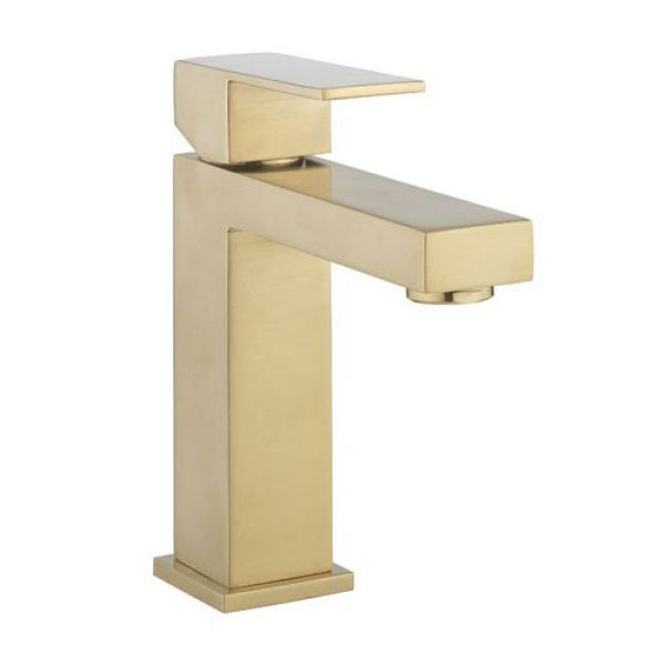 Crosswater Verge Brushed Brass Mono Basin Mixer Tap Without Waste