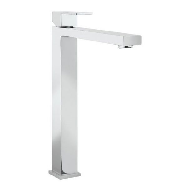 Crosswater Verge Chrome Tall Mono Basin Mixer Tap Without Waste