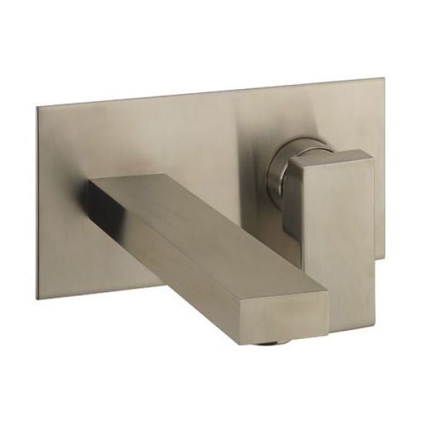 Crosswater Verge Stainless Steel Wall Mounted Mixer Tap 2 Hole