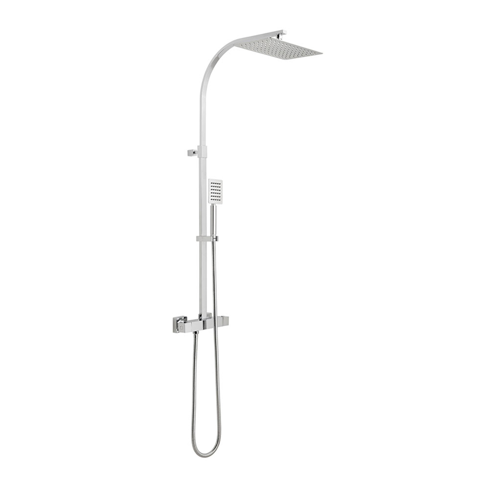 Vado Velo Aquablade Square Thermostatic Shower Kit with Handset AQB149RRKSQCP
