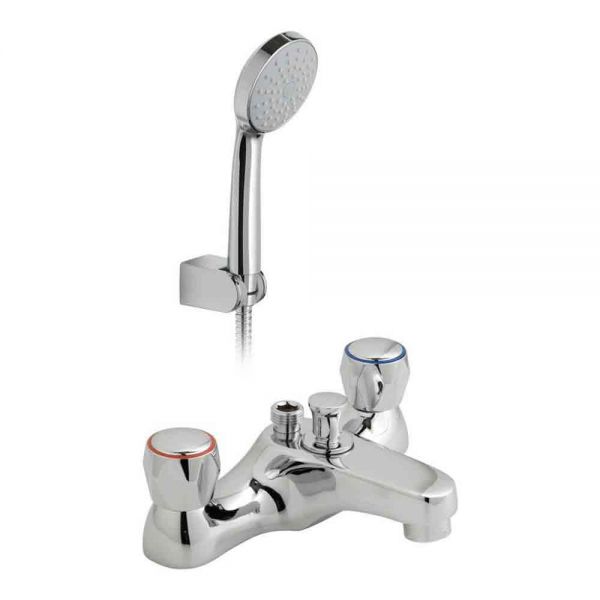 Vado Axces Astra Chrome Bath Shower Mixer Tap with CD Valve