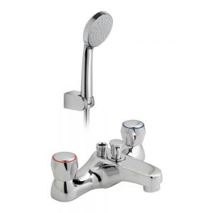 Vado Axces Astra Chrome Bath Shower Mixer Tap with CD Valve