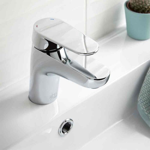 Vado Axces Ava Chrome Mono Basin Mixer Tap with Universal Waste #2