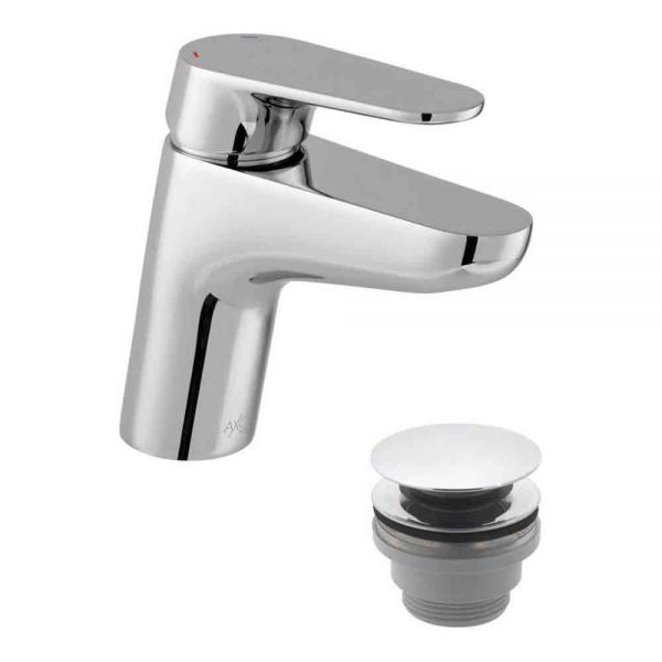 Vado Axces Ava Chrome Mono Basin Mixer Tap with Universal Waste