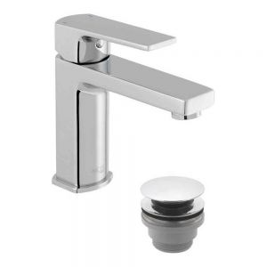 Vado Axces Ekko Chrome Mono Basin Mixer Tap with Universal Waste