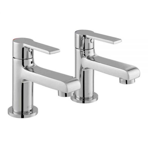 Vado Axces Irlo Chrome Basin Pillar Taps