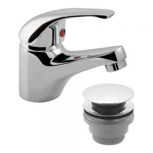 Vado Axces Matrix Chrome Mono Basin Mixer Tap with Universal Waste