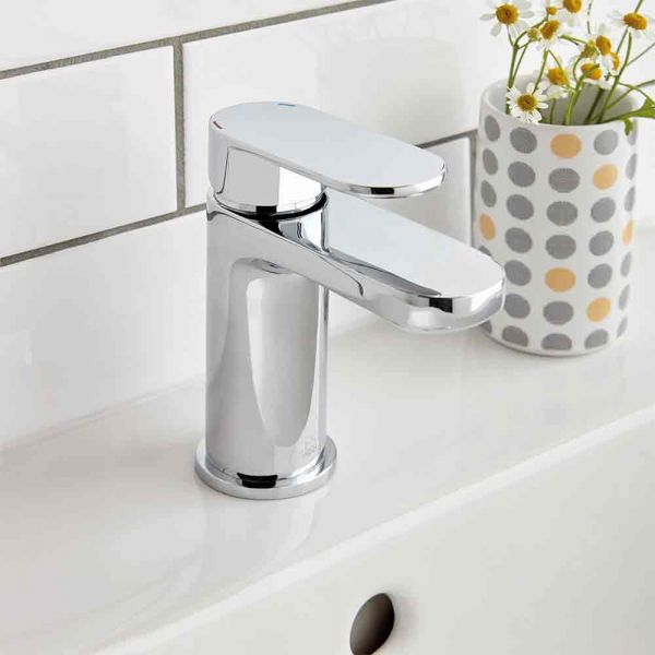 Vado Axces Metiz Chrome Mono Basin Mixer Tap with Universal Waste #2
