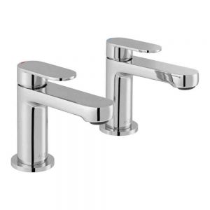 Vado Axces Metiz Chrome Basin Pillar Taps