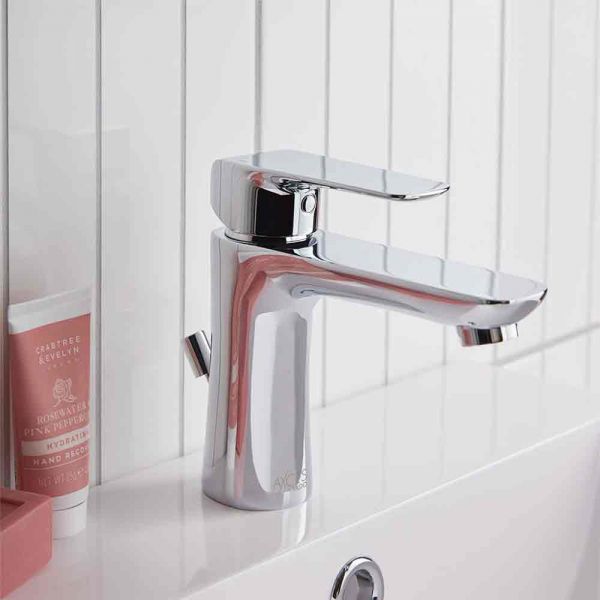Vado Axces Vala Chrome Mono Basin Mixer Tap with Pop Up Waste #3