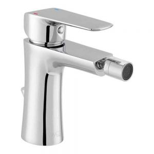 Vado Axces Vala Chrome Mono Bidet Mixer Tap with Pop Up Waste