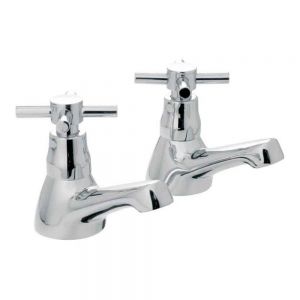 Vado Axces Vecta Chrome Basin Pillar Taps