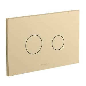 Vado Booth & Co Axbridge Round Dual Flush Plate Brushed Brass