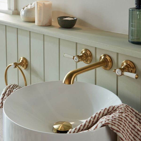 Vado Booth &amp; Co Axbridge Brushed Brass Universal Basin Waste #3
