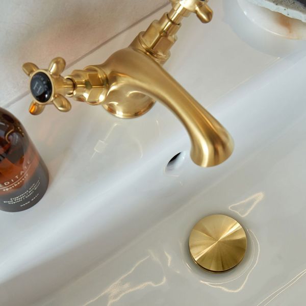 Vado Booth &amp; Co Axbridge Brushed Brass Universal Basin Waste #2