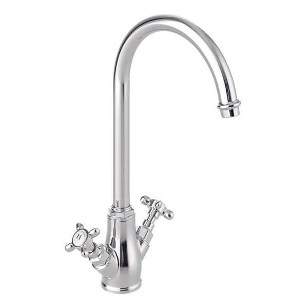 Vado Booth &amp; Co Axbridge Cross Chrome Mono Kitchen Mixer Tap