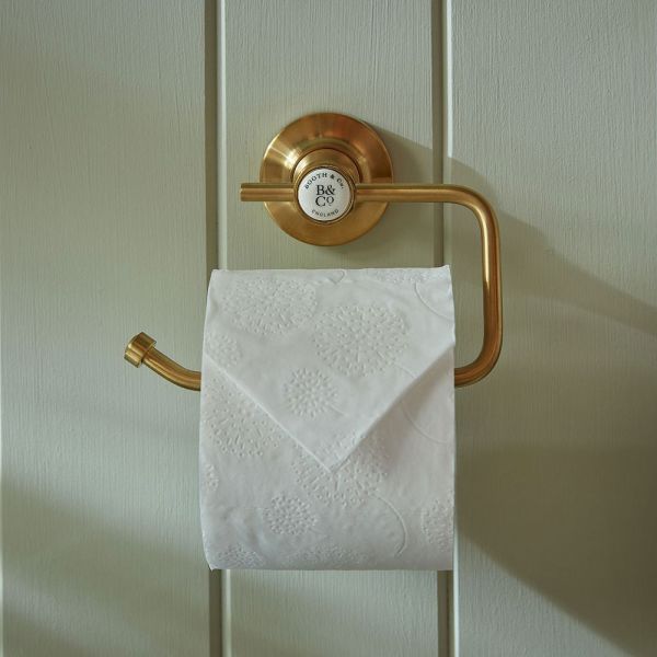 Vado Booth &amp; Co Axbridge Brushed Brass Toilet Roll Holder #2