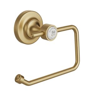 Vado Booth & Co Axbridge Brushed Brass Toilet Roll Holder