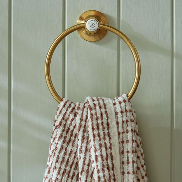 Vado Booth &amp; Co Axbridge Brushed Brass Towel Ring #2