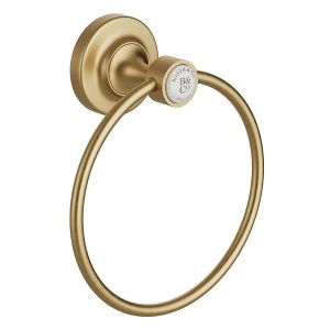 Vado Booth & Co Axbridge Brushed Brass Towel Ring