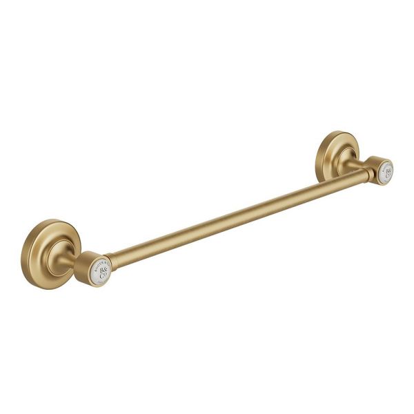 Vado Booth &amp; Co Axbridge Brushed Brass Towel Rail 450mm