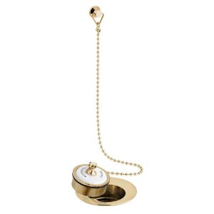 Vado Booth & Co Axbridge Brushed Brass Plug and Chain Basin Waste