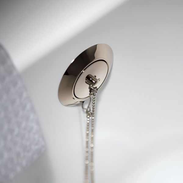 Vado Booth &amp; Co Axbridge Nickel Plug and Chain Bath Waste #2