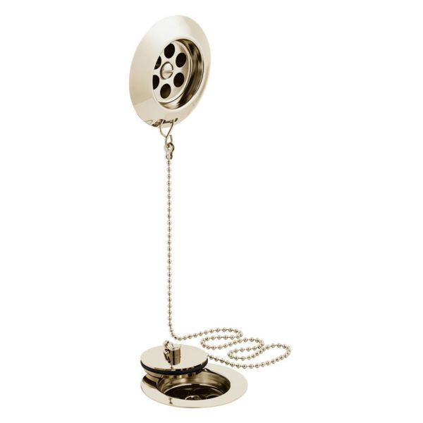 Vado Booth &amp; Co Axbridge Nickel Plug and Chain Bath Waste