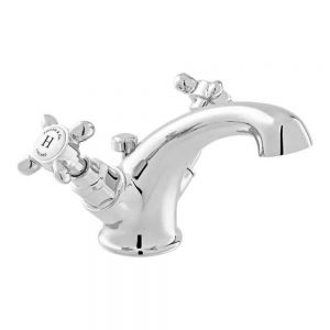 Vado Booth & Co Axbridge Cross Chrome Mono Basin Mixer Tap with Pop Up Waste