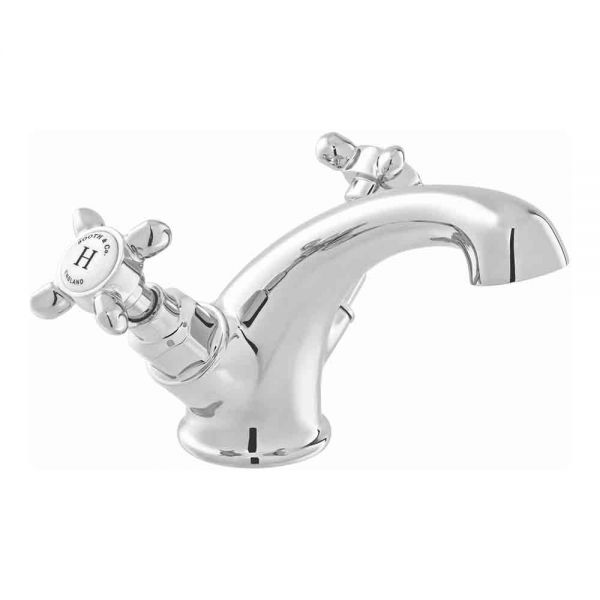 Vado Booth &amp; Co Axbridge Cross Chrome Mono Basin Mixer Tap
