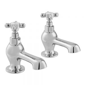 Vado Booth & Co Axbridge Cross Chrome Bath Pillar Taps