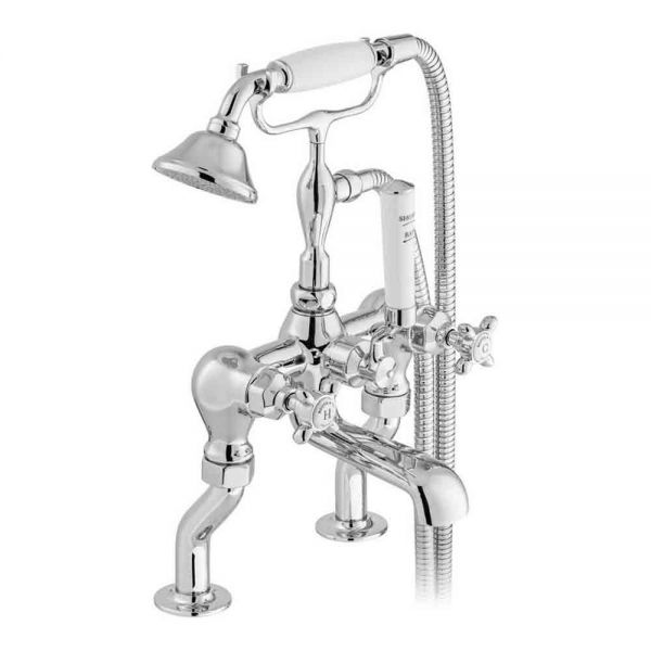 Vado Booth &amp; Co Axbridge Cross Chrome Bath Shower Mixer Tap