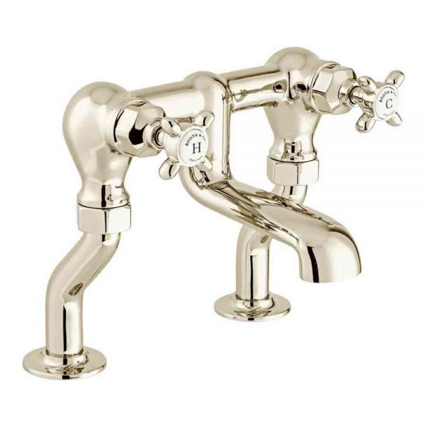 Vado Booth &amp; Co Axbridge Cross Nickel Bath Filler Tap