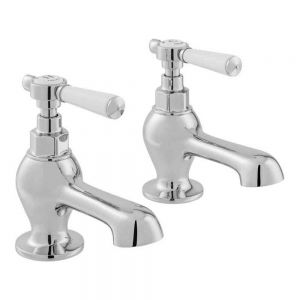Vado Booth & Co Axbridge Lever Chrome Bath Pillar Taps