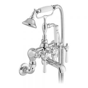Vado Booth & Co Axbridge Lever Chrome Wall Mounted Bath Shower Mixer Tap