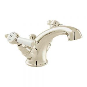 Vado Booth & Co Axbridge Lever Nickel Mono Basin Mixer Tap with Pop Up Waste