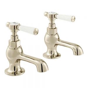 Vado Booth & Co Axbridge Lever Nickel Basin Pillar Taps