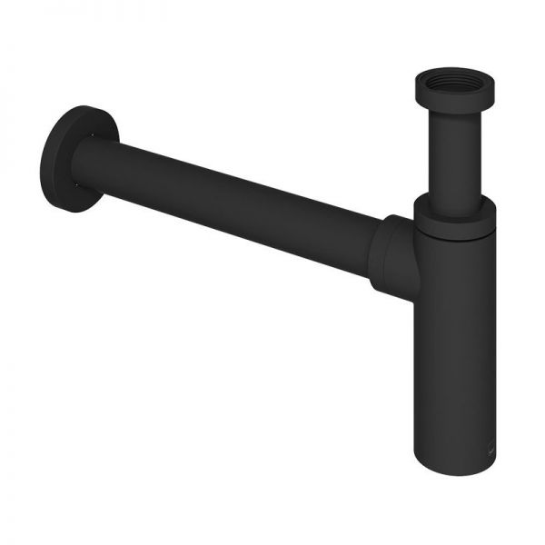 Vado Cameo Matt Black Round Bottle Trap