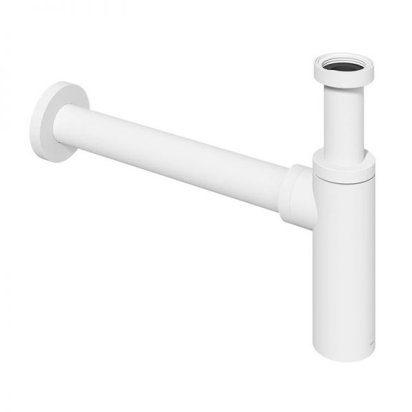 Vado Cameo Matt White Round Bottle Trap