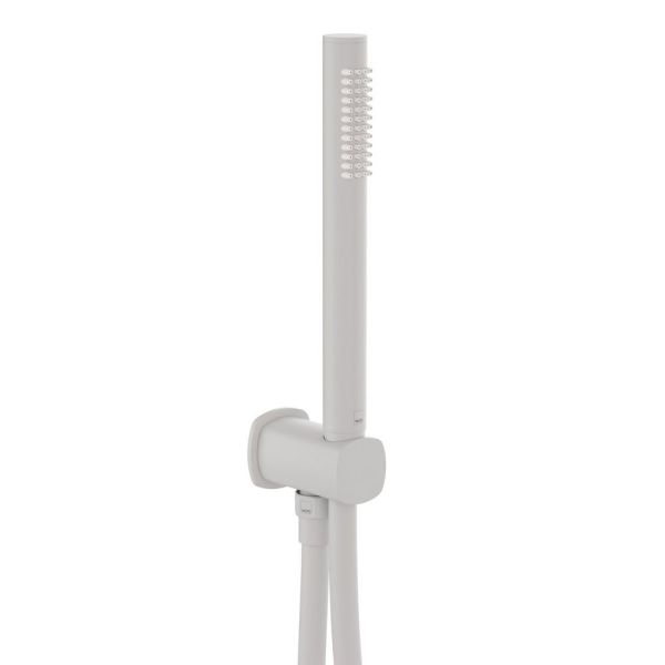 Vado Cameo Matt White Round Single Function Handset Shower Kit